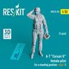 Reskit Corsair II Female Pilot Standing Position 1 3D Printer Resin Kit 1/32 A-7 RSKF32-0055 (Airplane)