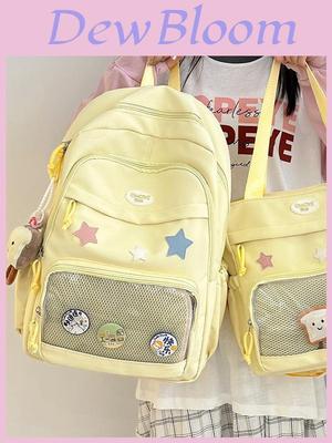 Girl Student Backpack With Nylon Material For School And Daily Use