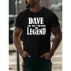 European Size Men's Summer Short-Sleeve T-Shirt with A-Z Letter Print - Round Neck Casual Top, Regular Fit Breathable Spring/Summer Wear
