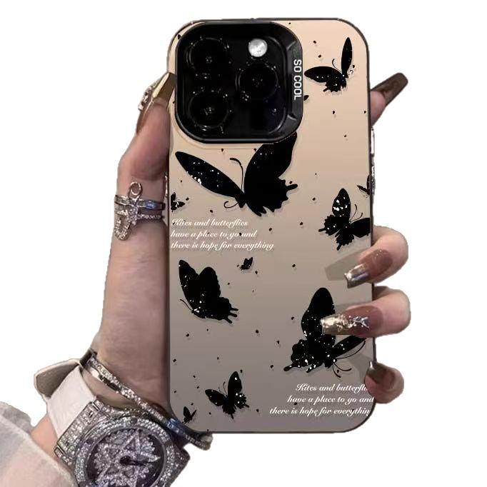 Butterflies Fluttering iPhone Case: Compatible with iPhone 13 Pro Max, 14, 15, 16 Pro, 17 - Drop-Proof Protection