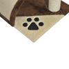 Cat Scratching Post for Play and Relaxation 36x36x44 Cm Brown