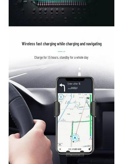 Universal Wireless Charging Car Vent Phone Holder with Gravity Sensing