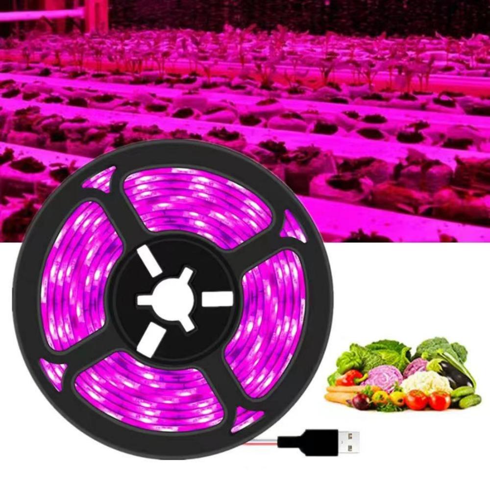 DC 5V USB LED Grow Light Full Spectrum Plant Light LED Strip Phyto Vegetable Flower Seedling Grow Lamp