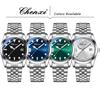 CHENXI New Men's Watch Fashion Trendy Quartz Wristwatches Simple Silver Steel Strap Luminous Waterproof Date Display Man Watches