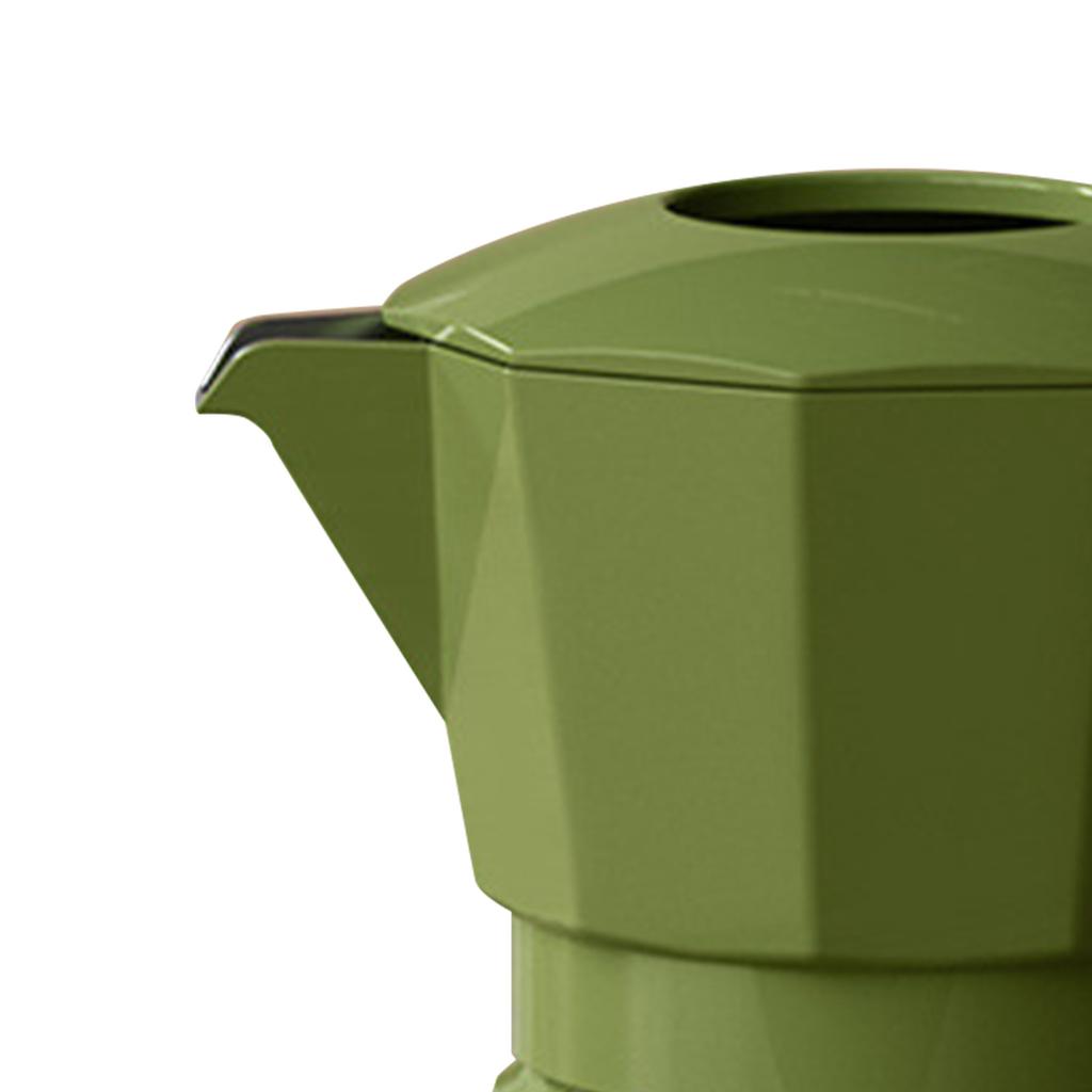 Herd Moka Pot Professionelle tragbare Doppelventile Vintage-Stil Aluminiumlegierung Kaffeemaschine Topf