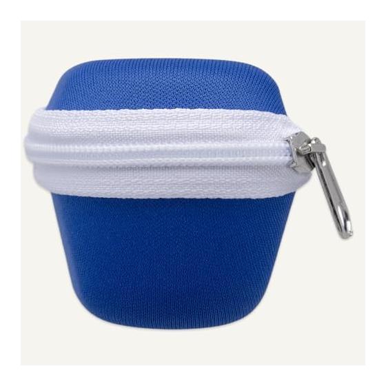 Pearl Glasses Case Semi Hard Stylish Women's Men's Zipper Type EVA Shock Absorption Material Cute Glasses PC Glasses Reading Glasses SSC-4 BU Blue