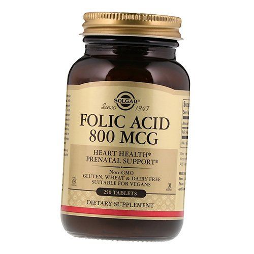 Folat, Folsäure, Folsäure 800 Tabs, Solgar 250 Tabs (36313157)
