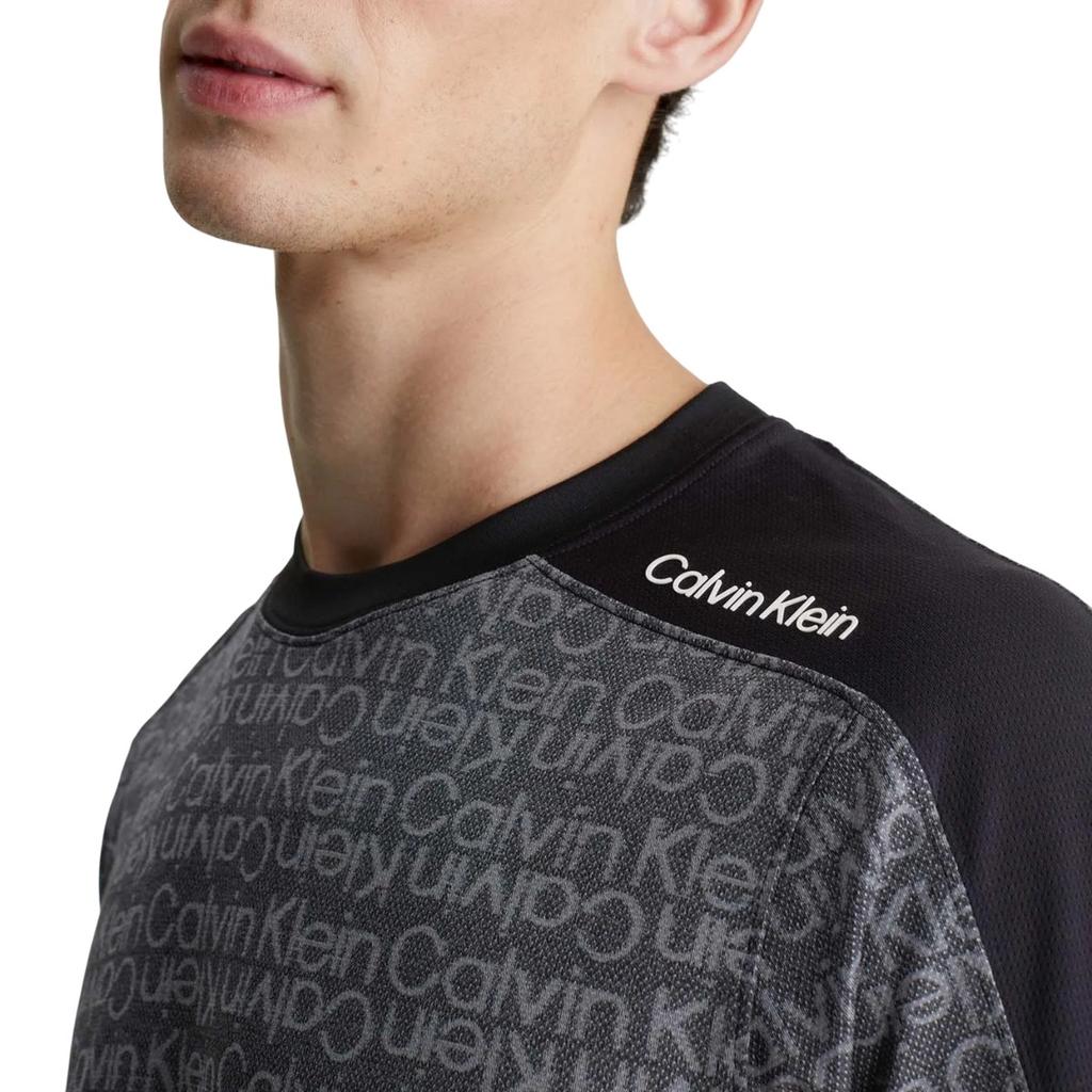 Calvin Klein Mens Logo Mesh Gym T-Shirt