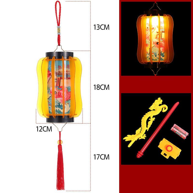 Horse Year New Year Lantern Chinese Style Red Handheld Lantern Tassel Cloth Lantern Hanging Ornament Festival Celebration