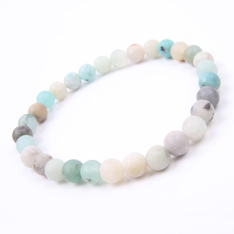 Red Agate Crystal Bracelet: Simple Round Beads, Couple Style Hand Jewelry