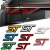 AJG1 3D Metal ST Badge Decal Car Body Emblem Rear Trunk Sticker for Ford Everest Fiesta Focus Mondeo Ranger Mustang Transit Explorer