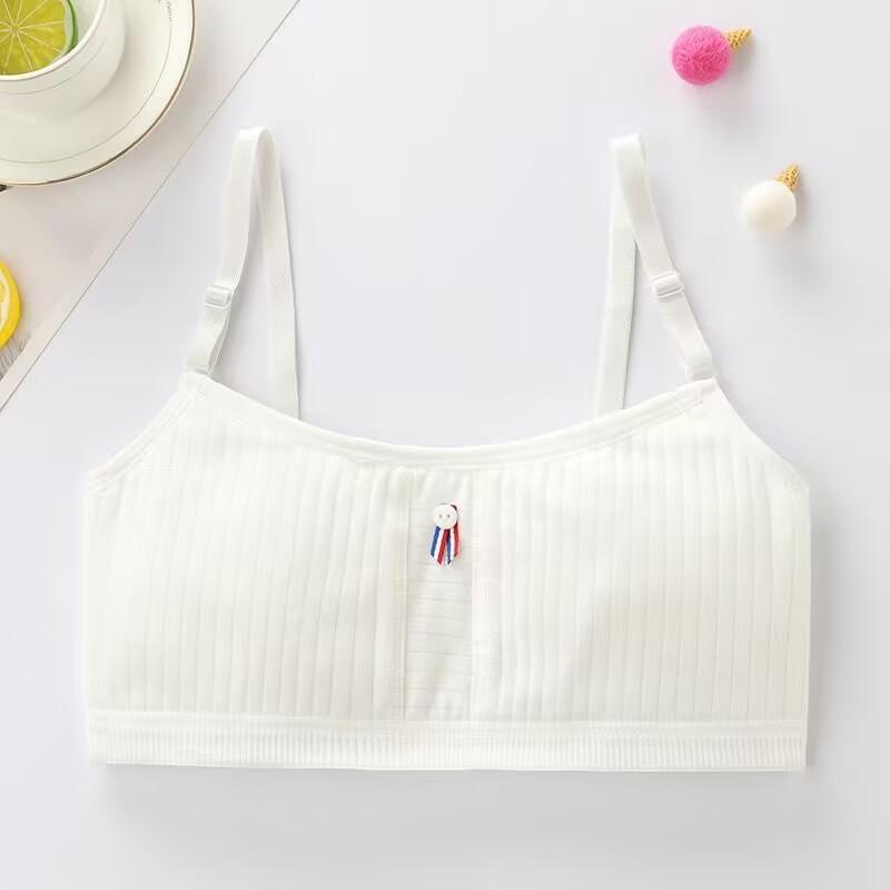 Women's Underwear Teenage Bra Girl Training Bra Soft Cotton Cute Bralette Children Underwear 10-15 Y