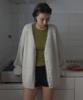 Poetseoul Hairy Over Cardigan_Ivory