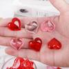 250Pcs 3D Heart Shaped Valentine's Day Decorations 250g Love Heart Ornaments  Wedding Vase Filler