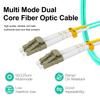 DTECH 5 Pack 1m LC-LC Fiber Patch Cable, OM3 LC/UPC-LC/UPC Multimode Fiber Optic Cable Cord, 50/125um, LSZH