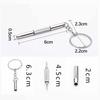 Portable 3 In 1 Double-head Multi-function Mini Stainless Steel Screwdriver Glasses Watch Repair Tool Gadget