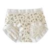 Ladies Summer New Style Sweet Floral Lace Edge Extended File Breathable Middle Waist Triangle Briefs