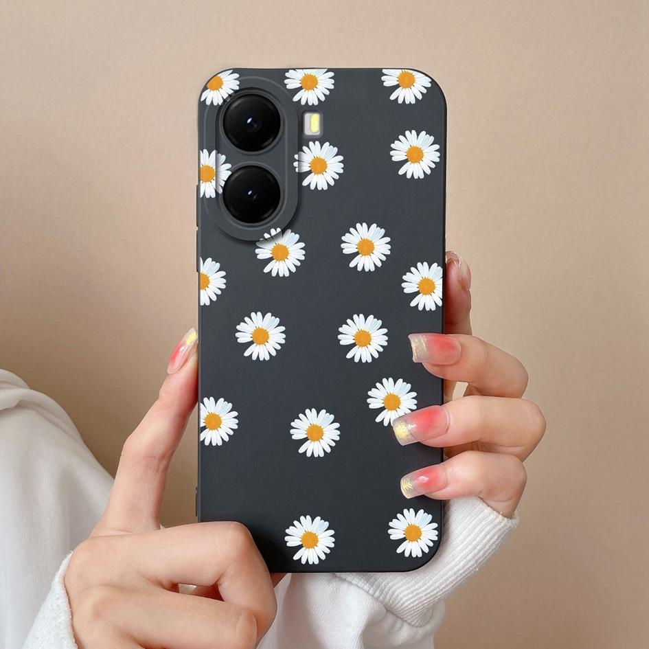New Case For Redmi 13 14C A1 Turbo 4 A4 A2 K70 Ultra A5 14R Beautiful Sunflowers Liquid Silicone Anti Slip Protection Soft Back Covers For Redmi Shell