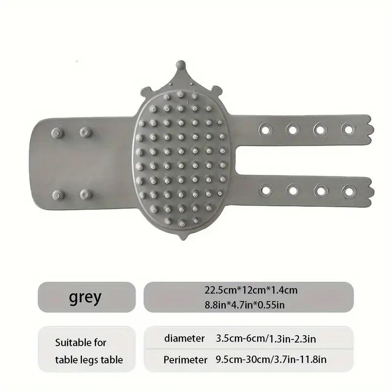 Zgarietor pentru pisici cu auto-îngrijire din cauciuc - Montabil pe perete și pe picior de masă, peri flexibili, instrument non-electric pentru masaj pentru animale de companie și pentru îndepărtarea blanii