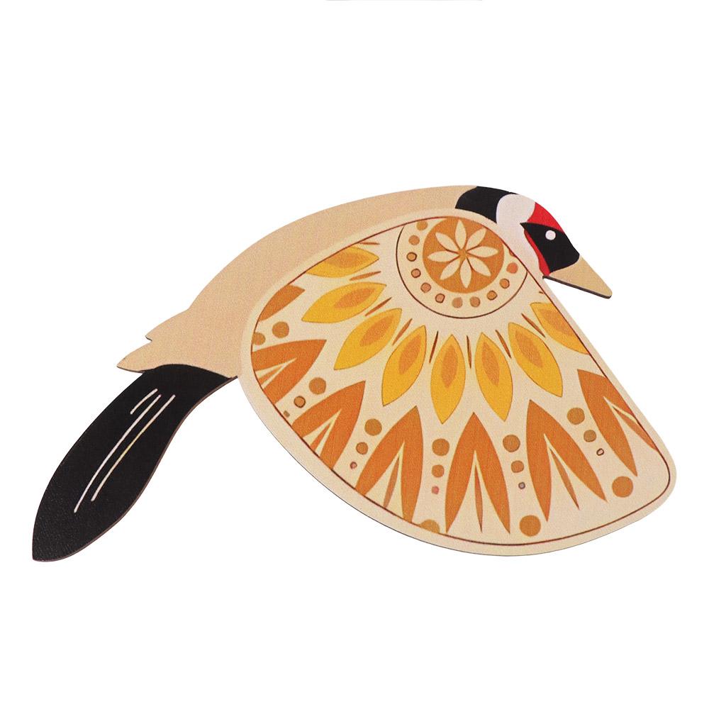 5Pcs Wooden Flying Birds Wall Decor Vintage Wall Figurines Sculpture  Living Room