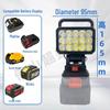 LED Dual-Use Work Light with USB, AC/DC, Compatible with DeWalt & Milwaukee Lithium Batteries