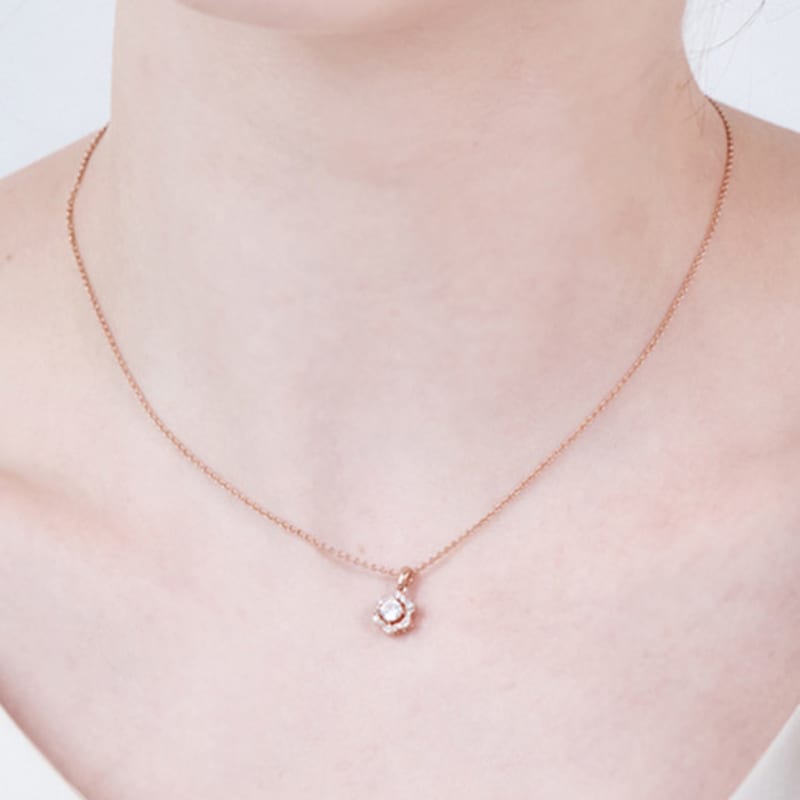 CRANNE Flower Line Necklace C24NB122