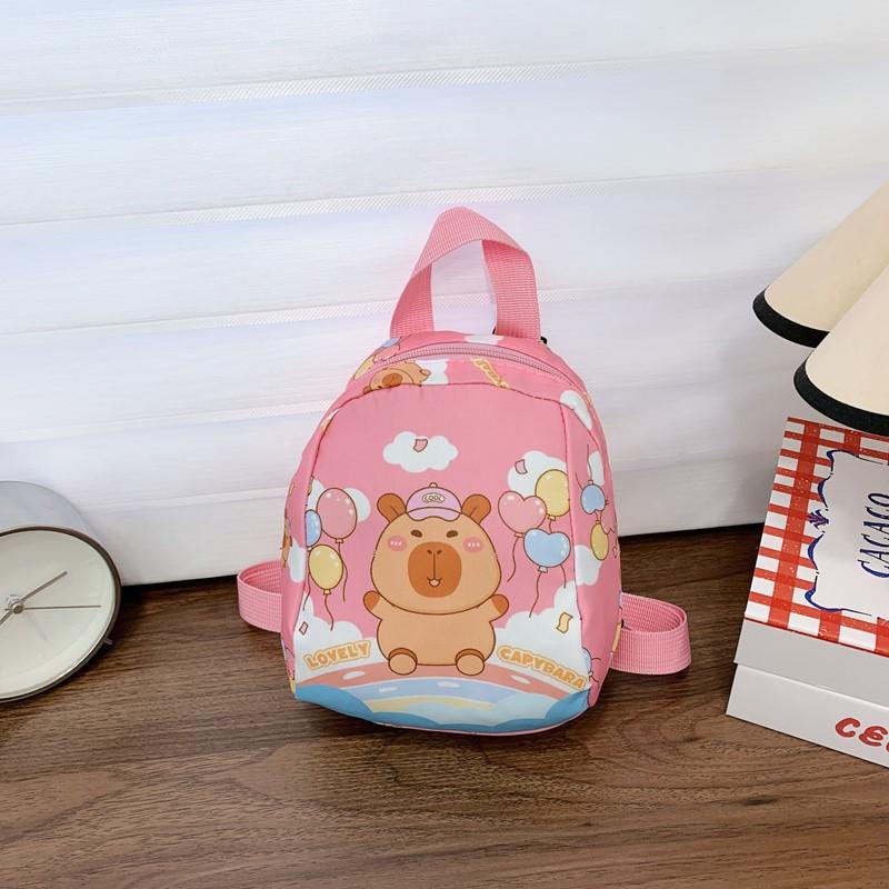 Cartoon Cute Boys And Girls Backpack Cute Fun Kapibara Kindergarten Baby Schoolbag Children Backpack Tide