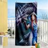 Gothic Style Beach Towel Soft Durable Quick-Dry Comfortable Lightweight