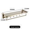 304 Stainless Steel Movable Towel Rack for Bathroom Storage