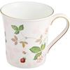 Wedgwood Official Wedding Wrapping Wild Strawberry Pastel Mug Cup Pair 300ml Pink Green Tableware Gift Celebration Present Couple Imported Product