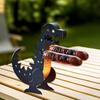 Dinosaur Funny Hot Dog Holders for Grill BBQ Stand Metal BBQ Skewer Rack for Outdoor Picnics Family Gatherings