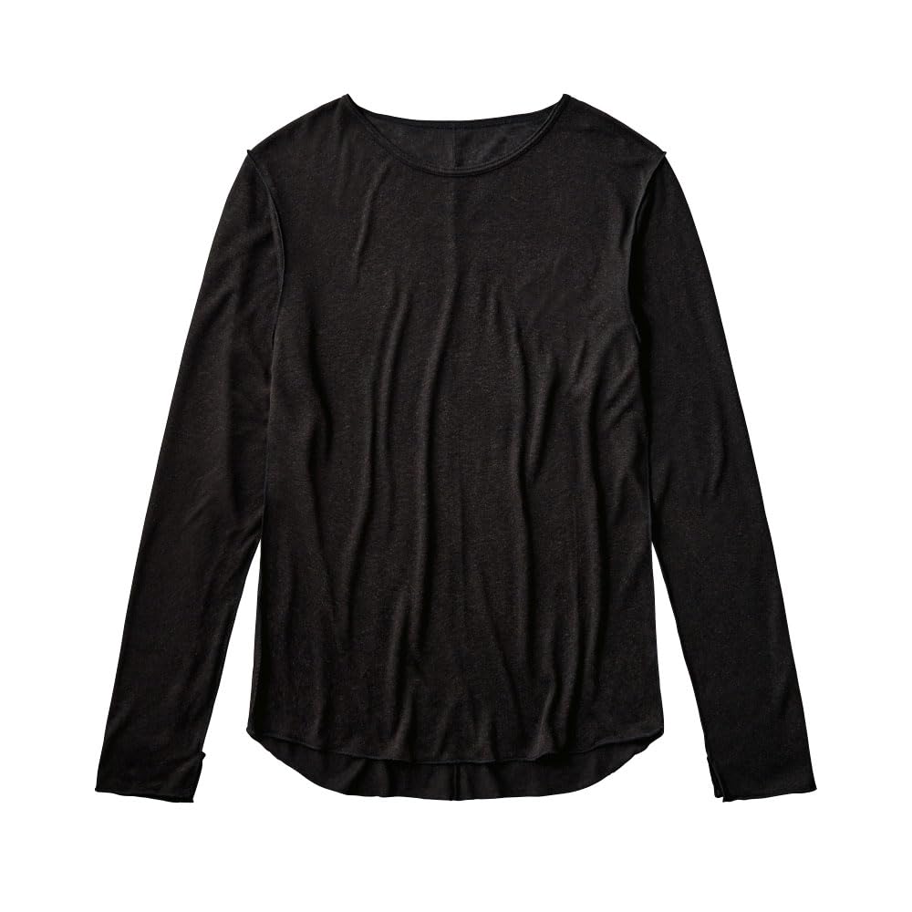 

Gunze Tuche TC7347 Long Sleeve Black Women s See-Through Cut-and-Sew Innerwear, чёрный