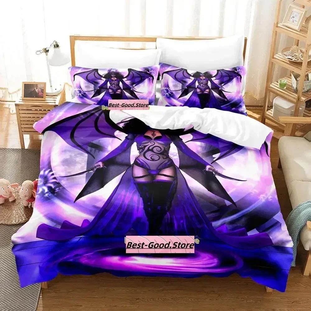 Comforter Personality Demoness Bedding Set Single Twin Full Queen King Size Bed Set Adult Kid Bedroom s Anime Bed