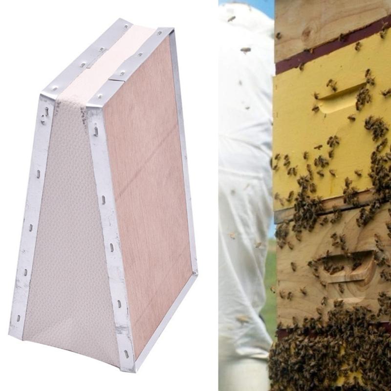 Bees Smoker Bellows PVC Leather Plywood Box Beekeeping Equipment Replacement with Clip for Beehives Beekeeping Supplies