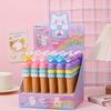 Back To School Season 36pcs 0.5mm Cute Soft Rubber Cat Claw Ice Cream Neutral Pen High-value Styling Pen for Girls Gift Pen Black Signature Pen