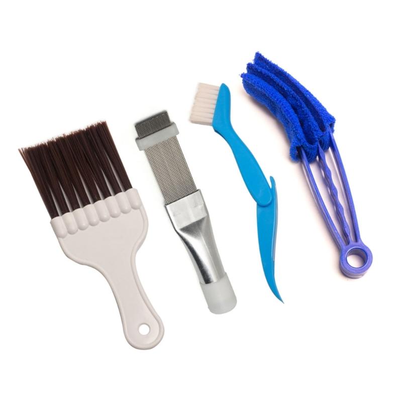 Air Conditioning Fin Comb Brush Condenser Blade Cleaning Repair Tool Universal Radiator Cleaning Brush Tool Cleaner Kits