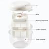 Large Capacity Yogurt Whey Separator Fine Mesh with Springs Fruit Juice Filter Japanese Transparent Whey Separator Office