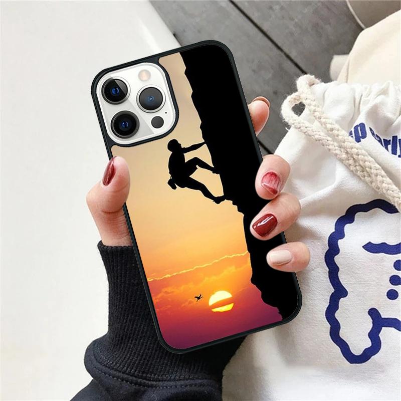 Mountain Climbing Phone Case Cover For iPhone 17 Air 15 16 11 13 14 Pro Max 12 Plus Max Fundas