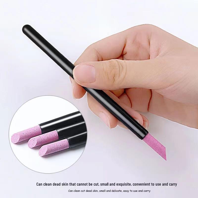 

Long Head Quartz Nail Art Tool: Cuticle Remover & Fine Grinding Stick