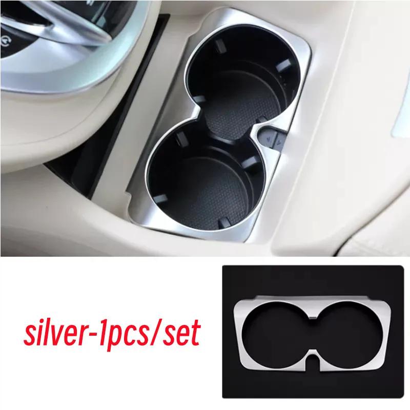 

Для Mercedes Benz V Class W447 V260 250 2015- Накладка на рамку подстаканника центральной консоли, наклейка, аксессуары для интерьера автомобиля серебряный