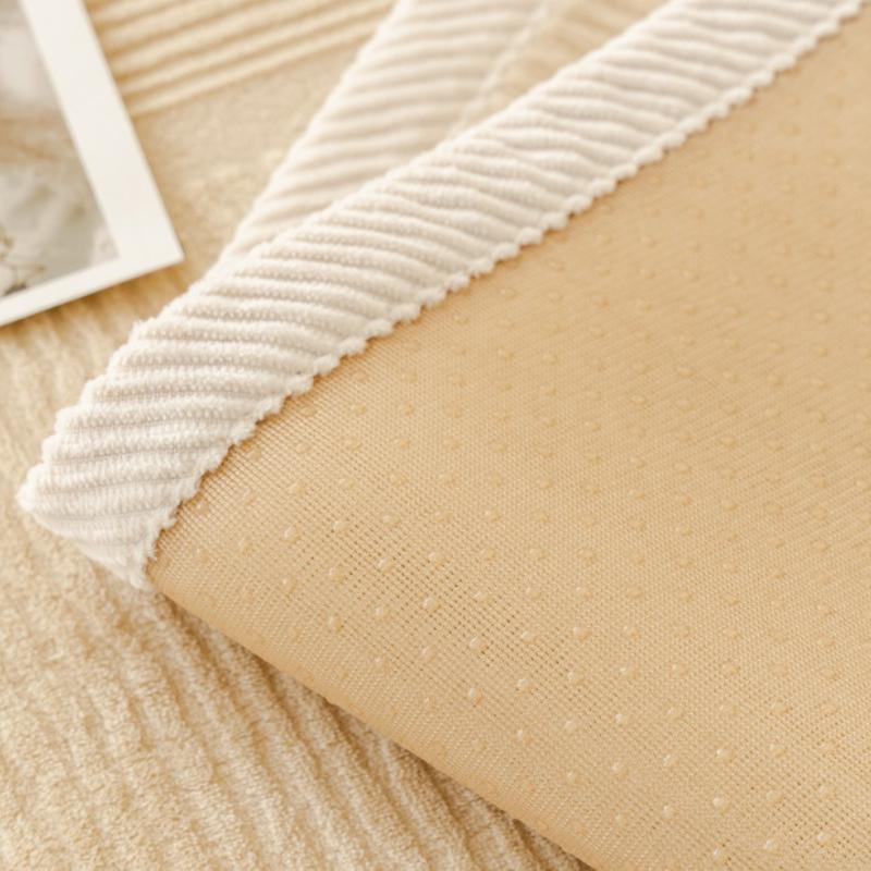 Luxuriöser einfarbiger Samt-Steppsofaüberwurf, rutschfester Sofabezug, Winterwarmes Kurzplüsch-Sofa-Handtuch für Wohnzimmer