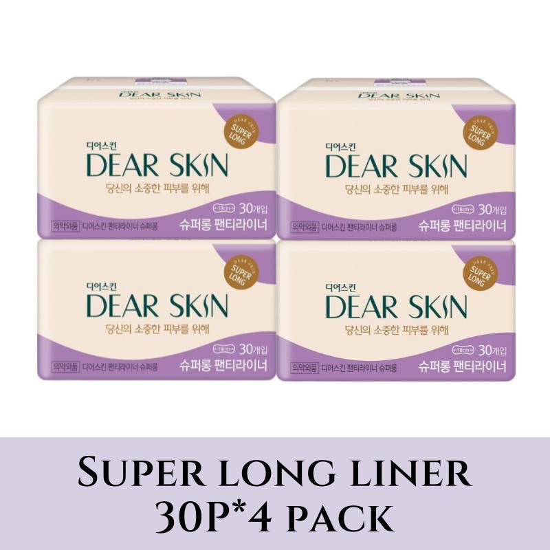 

Dear Skin Air Emboss 4 Packs, 6 Types, Choose 1 (Sanitary Napkin / Liner / Wearing Over) Super long liner 30P*4 pa
