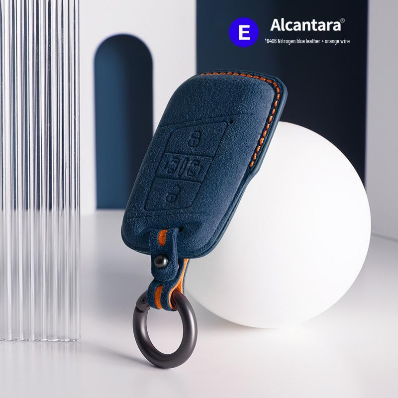 Volkswagen Car Models Three-Dimensional Alcantara Suede Key Case
