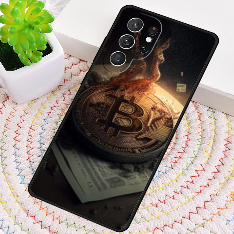 Bitcoin BTC Soft Phone Case for Samsung Galaxy Note 10 Pro S26 Ultra S23 S24 FE S25 S21 S22 PLUS Shockproof Cove