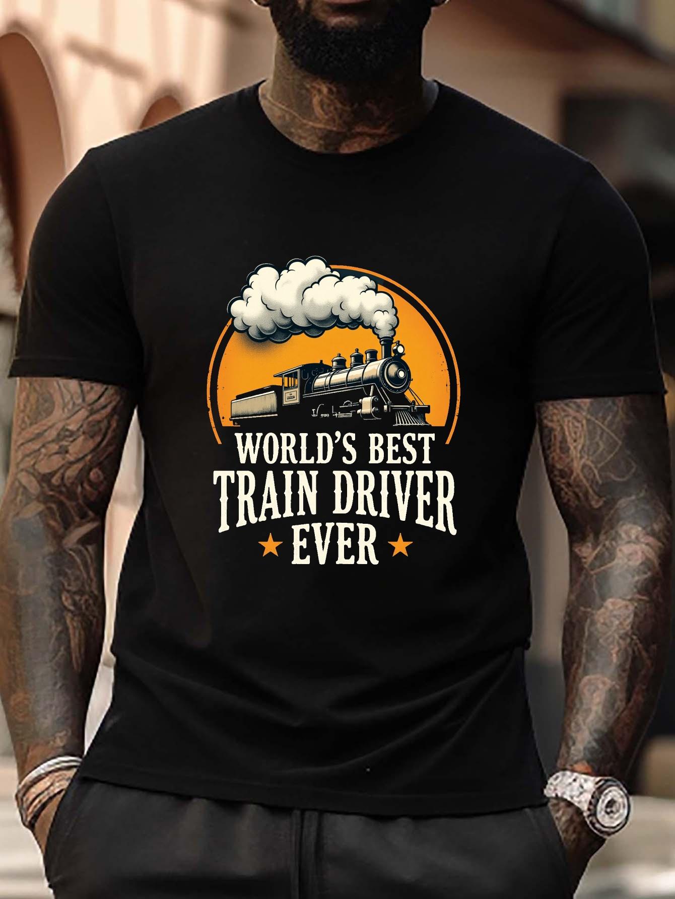 World S Best Train Driver Ever T-shirt - Plus Size S
