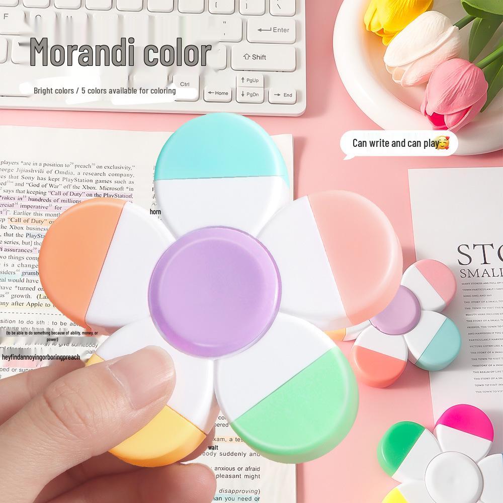 Graffiti Fidget Spinner Highlighter Set - Stress Relief Fun for Students