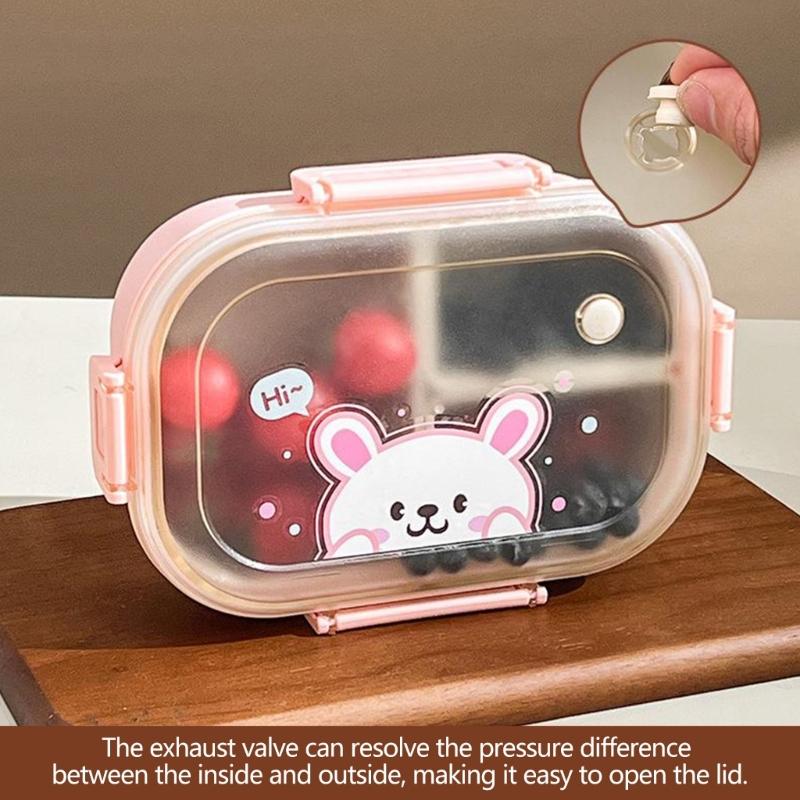 Stackable Bentos Box With Removable Inserts Multi Compartment Food Storage Container For Outdoor Activity