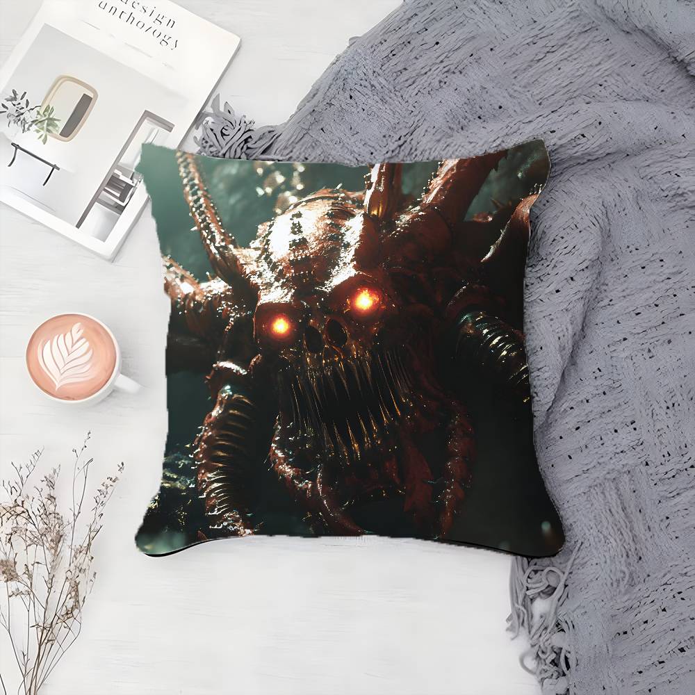 Cool Character W-Warhammer 40,000-MT King Pillow Case Printing Pillowcase Living Room Sofa Cushion Cover Bedroom Room Decor