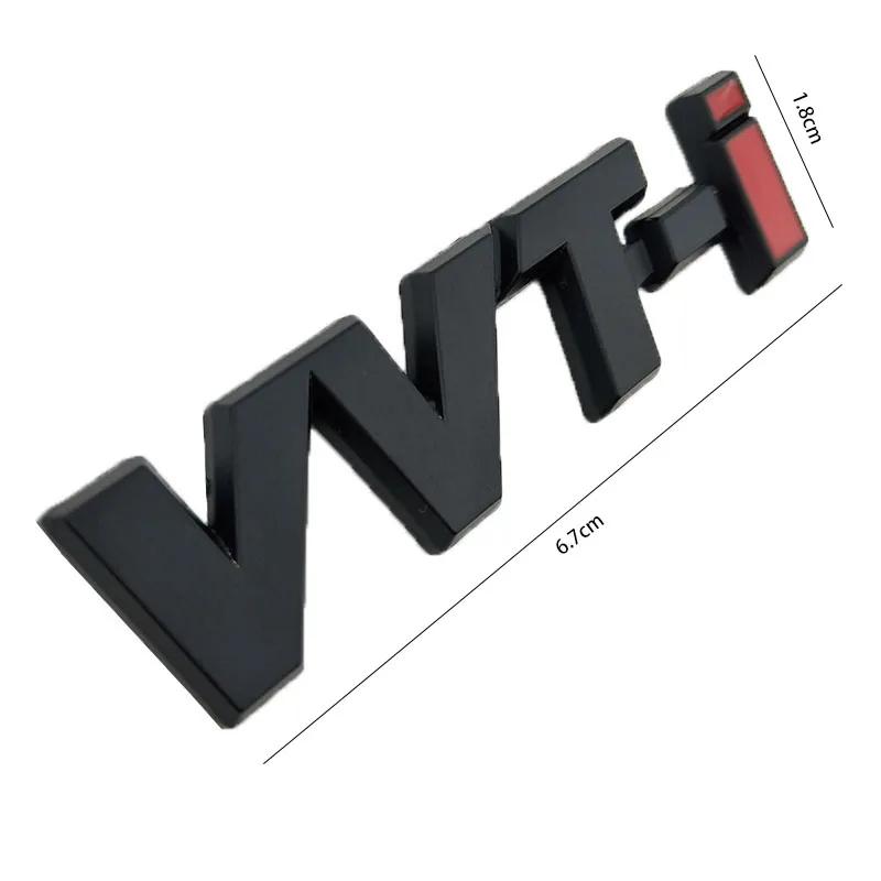 Metal Alloy VVTi Logo Chrome Silver Strip Car Fender Sticker Side Emblem Badge for TOYOTA Camry COROLLA YARiS Ralink REIZ CROWN