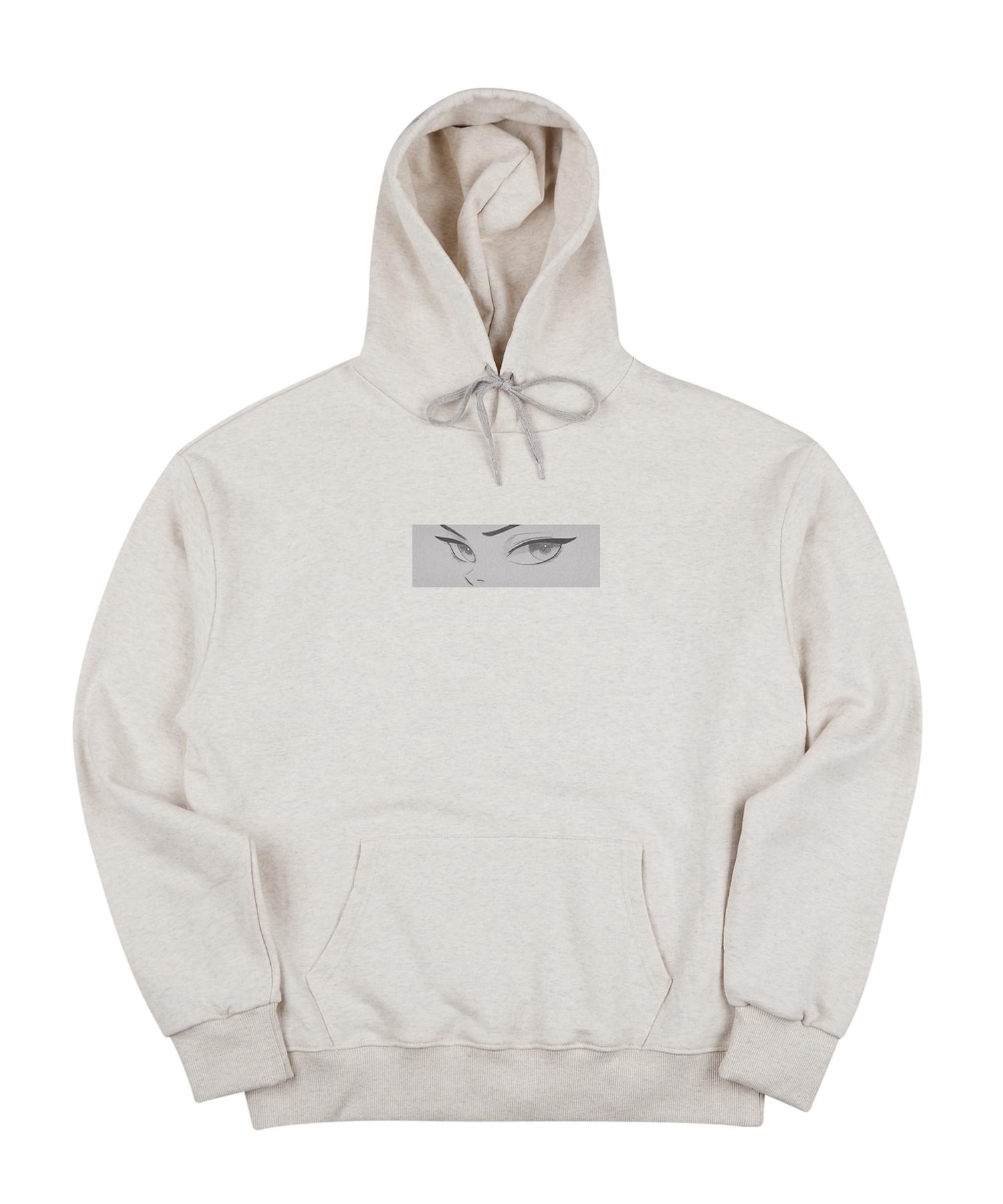 Cream Soda Lab The Eyes Box Logo Hoodie Oatmeal Grey Xl